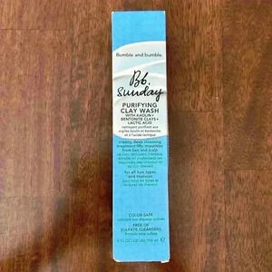 NWT Bumble BB Sunday Purifying Clay Wash Deep Clean Hair Scalp Full Size 5oz